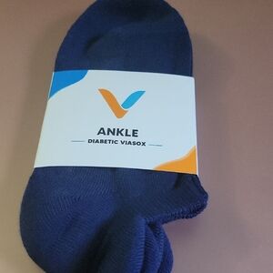Viasox, Diabetic Blue Ankle Socks